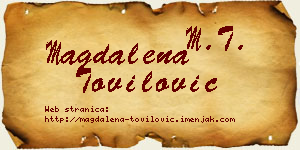 Magdalena Tovilović vizit kartica